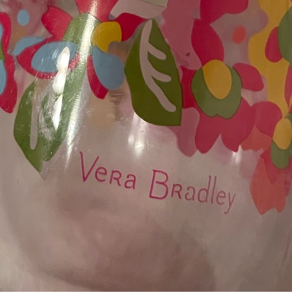 Vera Bradley Colorful Floral Wine Tumbler with Lid “off duty” - Picture 2 of 2